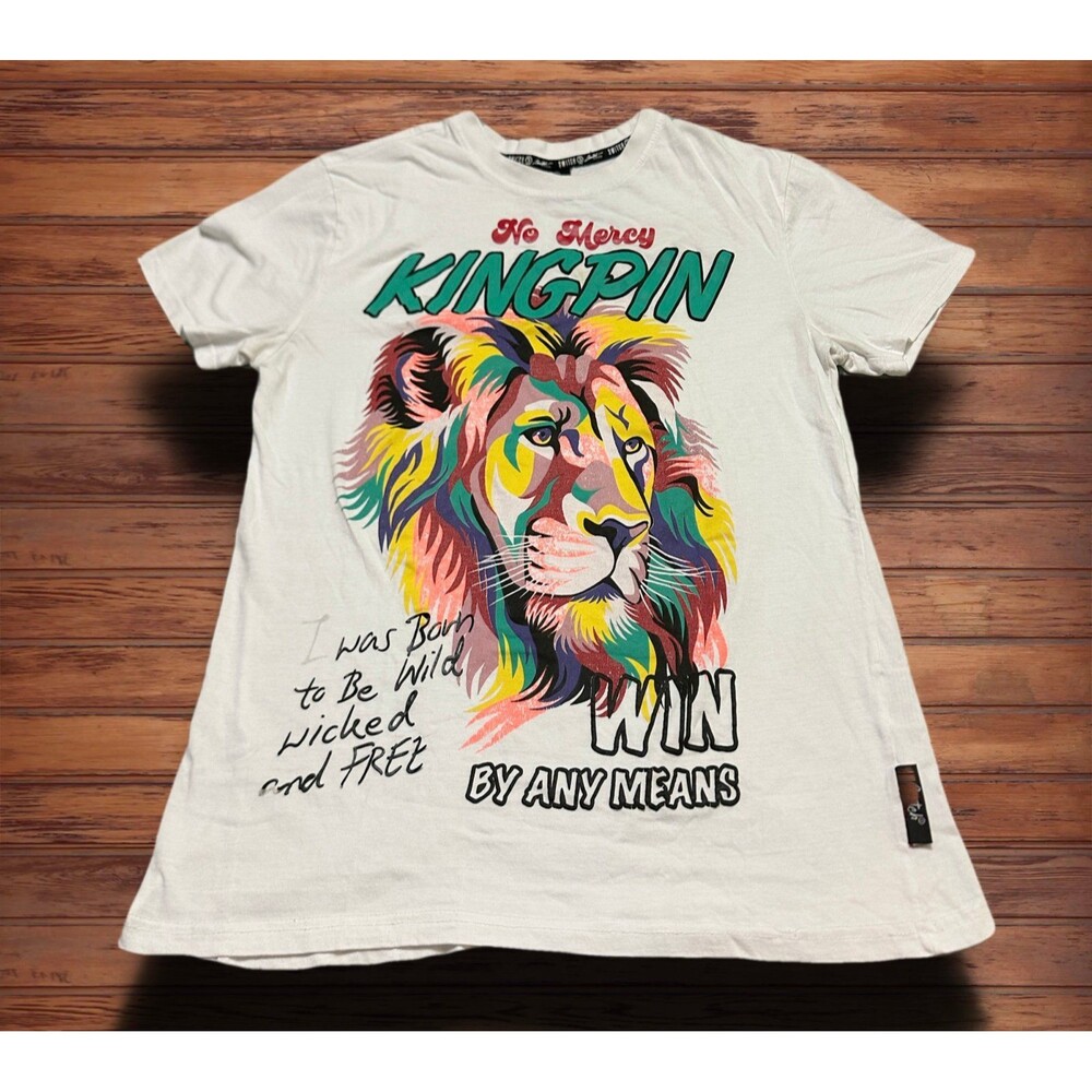 KINGPIN No Mercy Lion Graphic T-Shirt XL
